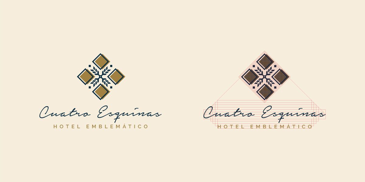 Cuatro Esquinas Identidad Visual Construcción