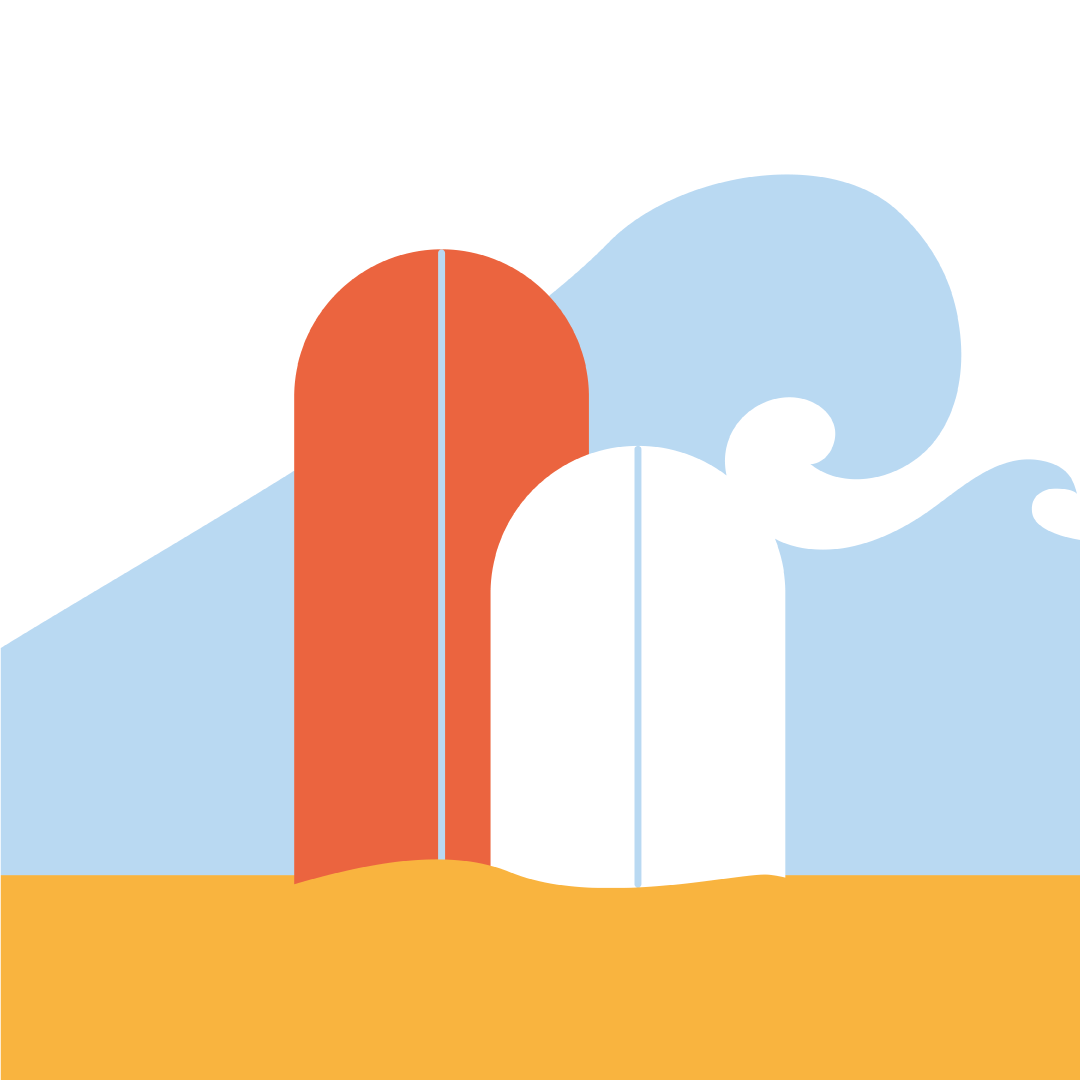 Proyecto para Mahostly ilustración surf